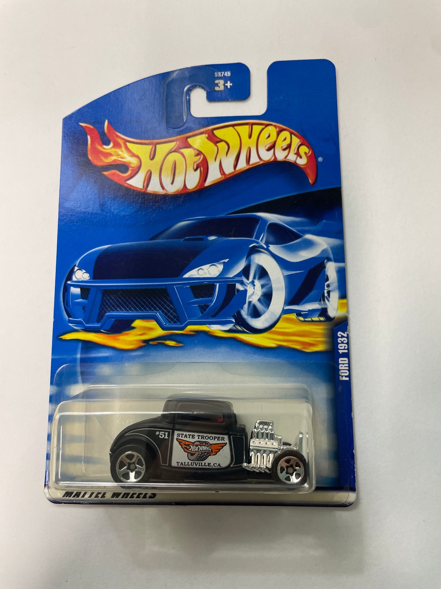 Hot Wheels 1/64 Ford 1932 Black - Damaged Box