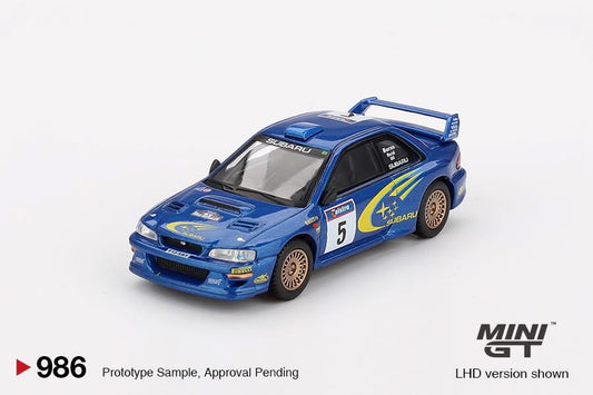 Mini GT 1/64 Subaru Impreza WRC99 #5 1999 Rally Australia Winner Blue - MGT00986