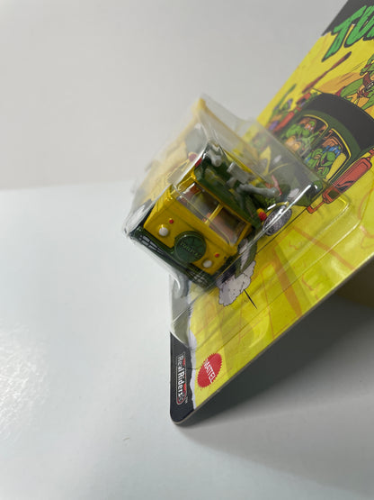 Hot Wheels 1/64 Pop Culture Teenage Mutant Ninja Turtles Party Wagon Yellow