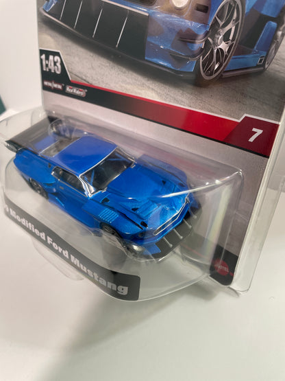 Hot Wheels 1/43 ‘69 Modified Ford Mustang Blue - HWT04