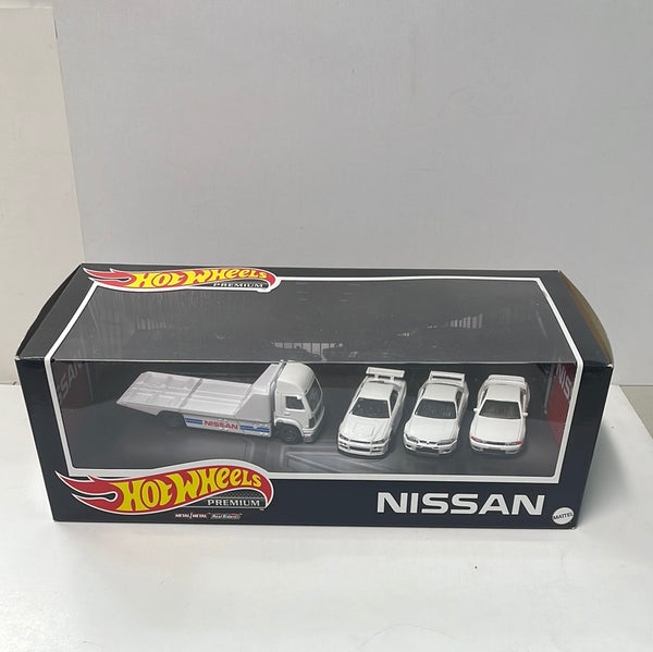 Hot Wheels 1/64 Premium Collector Set Nissan White
