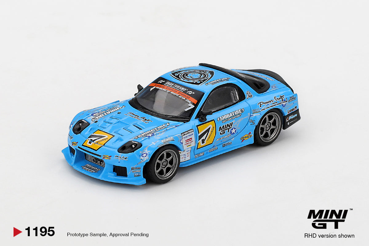 Mini GT 1/64 Mazda RX-7 RE-Amemiya 2025 D1GP Blue - MGT01195