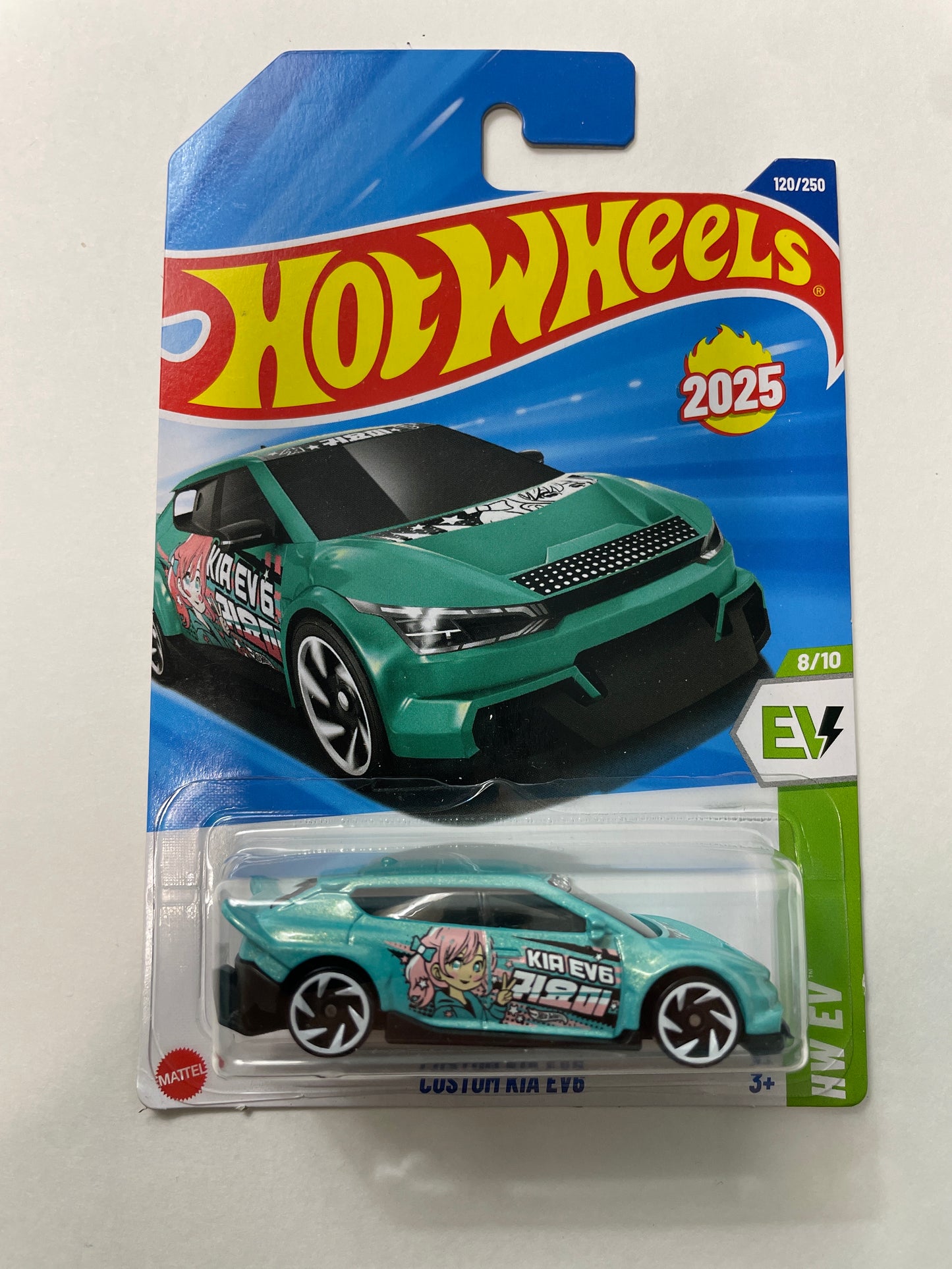 Hot Wheels 1/64 Custom Kia EV6 Teal