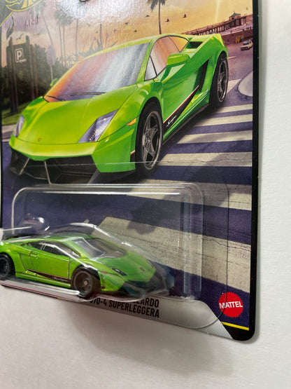 Hot Wheels 1/64 2026 Boulevard Mix G Lamborghini Gallardo LP 570-4 Superleggera Green - JHW33