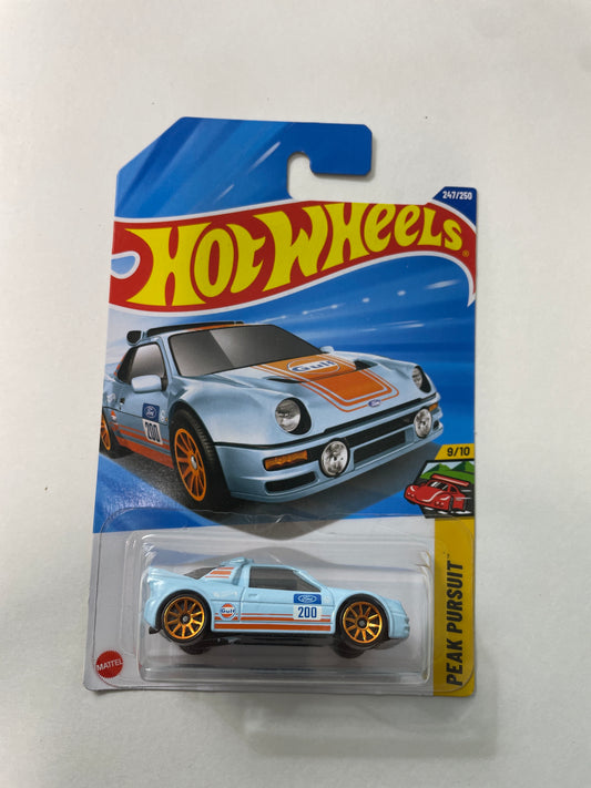 Hot Wheels 1/64 Ford RS200 Blue Gulf