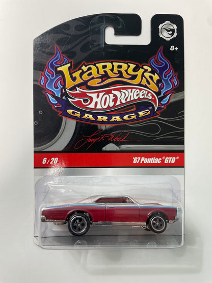 Hot Wheels 1/64 Larry’s Garage ‘67 Pontiac GTO Silver & Red