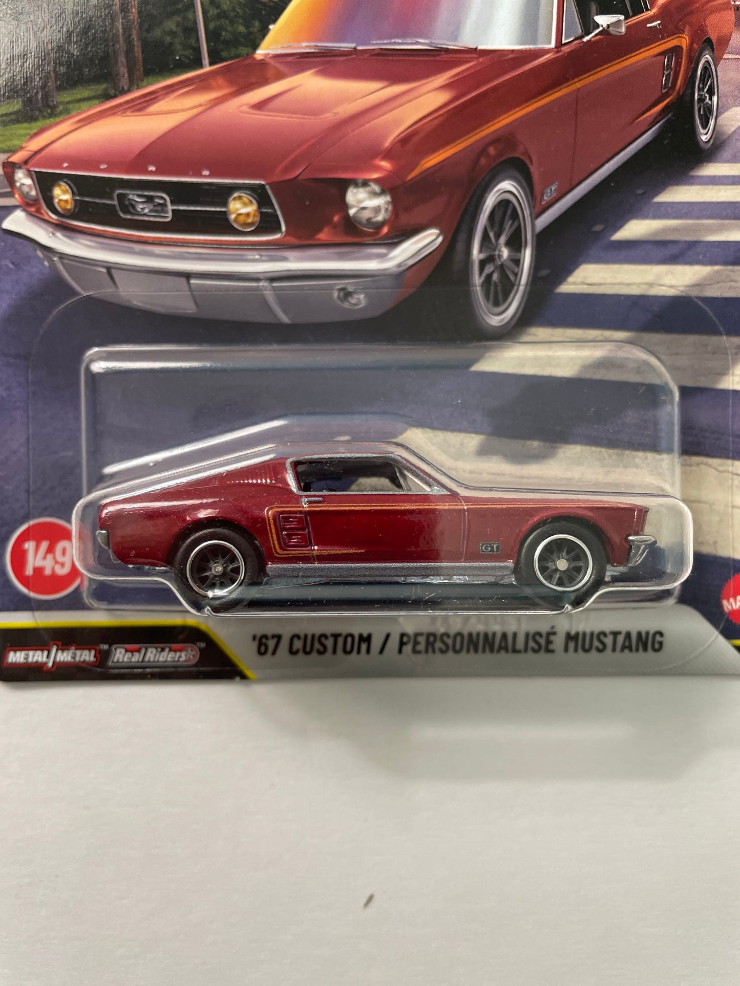 Hot Wheels 1/64 2026 Boulevard Mix G '67 Custom/ Personnalise Ford Mustang Red - JHW40