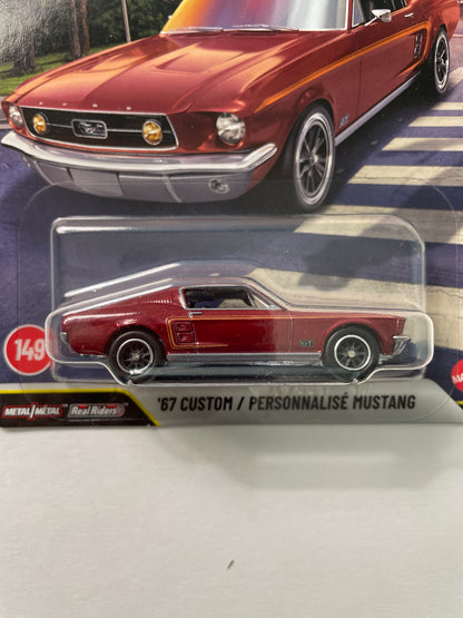 Hot Wheels 1/64 2026 Boulevard Mix G '67 Custom/ Personnalise Ford Mustang Red - JHW40