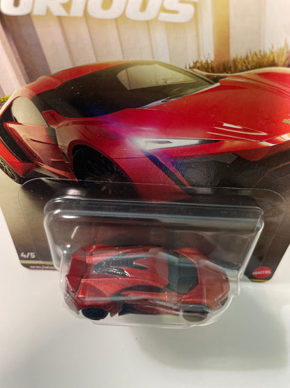 Hot Wheels 1/64 Fast & Furious Mix N W Motors Lykan Hypersport Red - JHW70