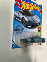 Hot Wheels 1/64 McLaren Speedtail Blue - Damaged Card