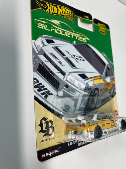 Hot Wheels 1/64 Car Culture Silhouettes LB-ER34 Super Silhouette Nissan Skyline White - Damaged Card