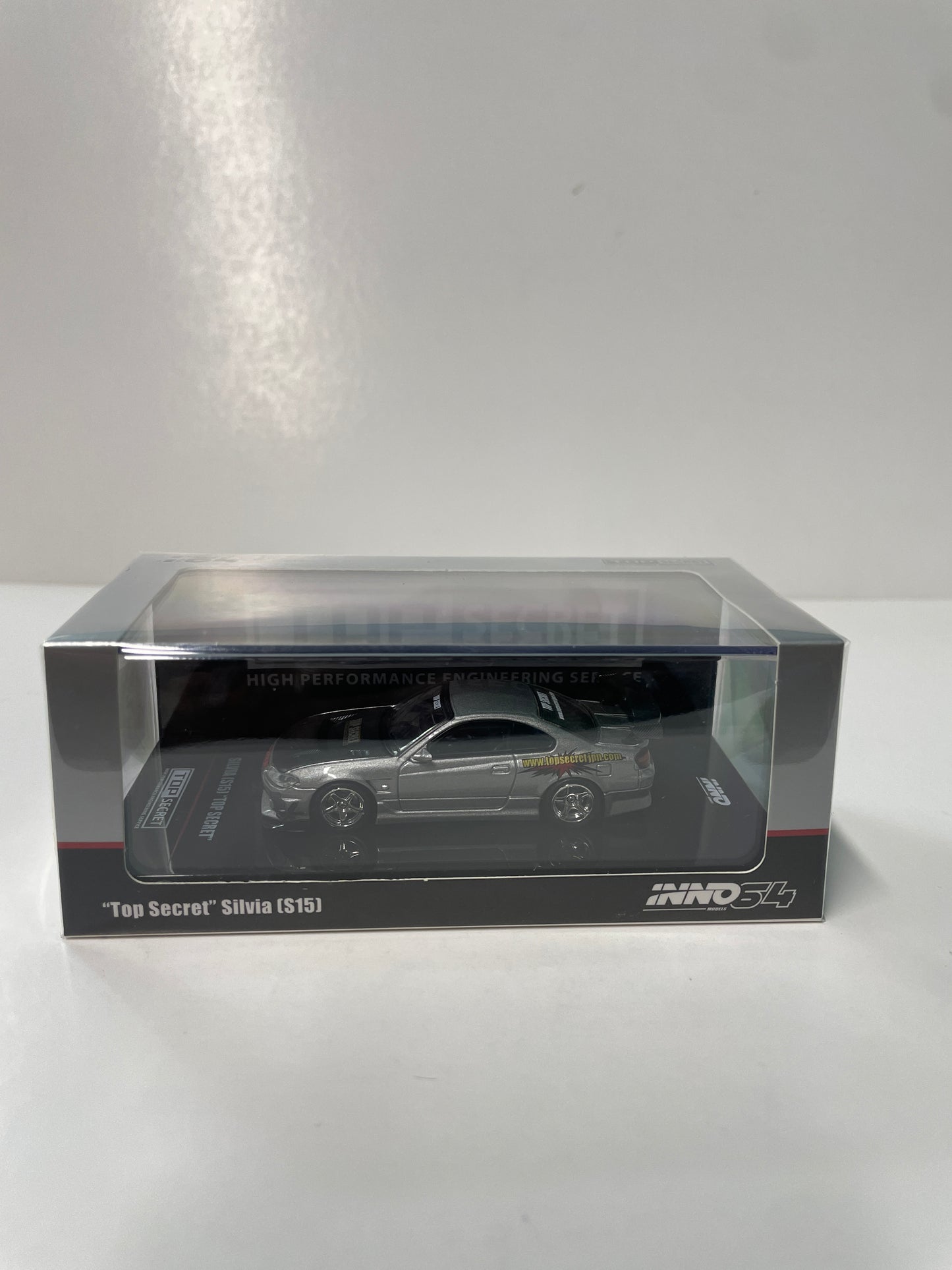 Inno64 1/64 Top Secret Nissan Silvia S15 Silver - IN64-S15TS-SIL