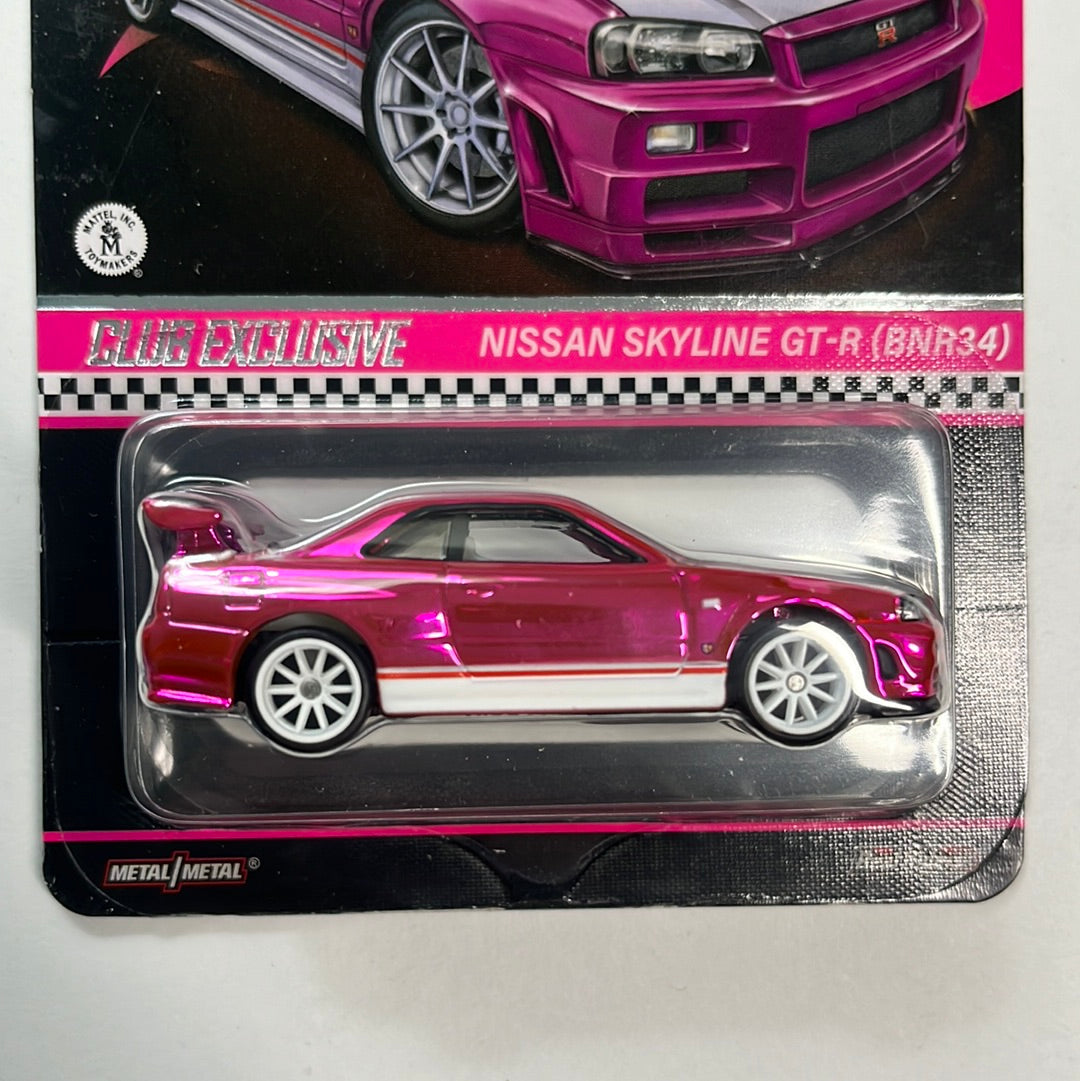 Hot Wheels RLC Nissan Skyline GT-R (BNR34) Pink