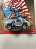 Hot Wheels 1/64 Pop Culture Marvel Land Rover Defender 110 Hard Top Silver