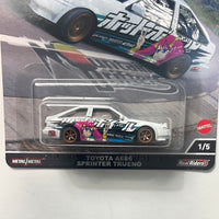 Hot Wheels 1/64 Car Culture Mountain Drifters Toyota AE86 Sprinter Trueno White