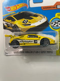 Hot Wheels 1/64 Lamborghini Huracan LP 620-2 Super Trofeo Short Card Yellow - Damaged Card