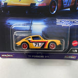 Hot Wheels 1/64 Car Culture Exotic Envy ‘71 Porsche 911 Yellow