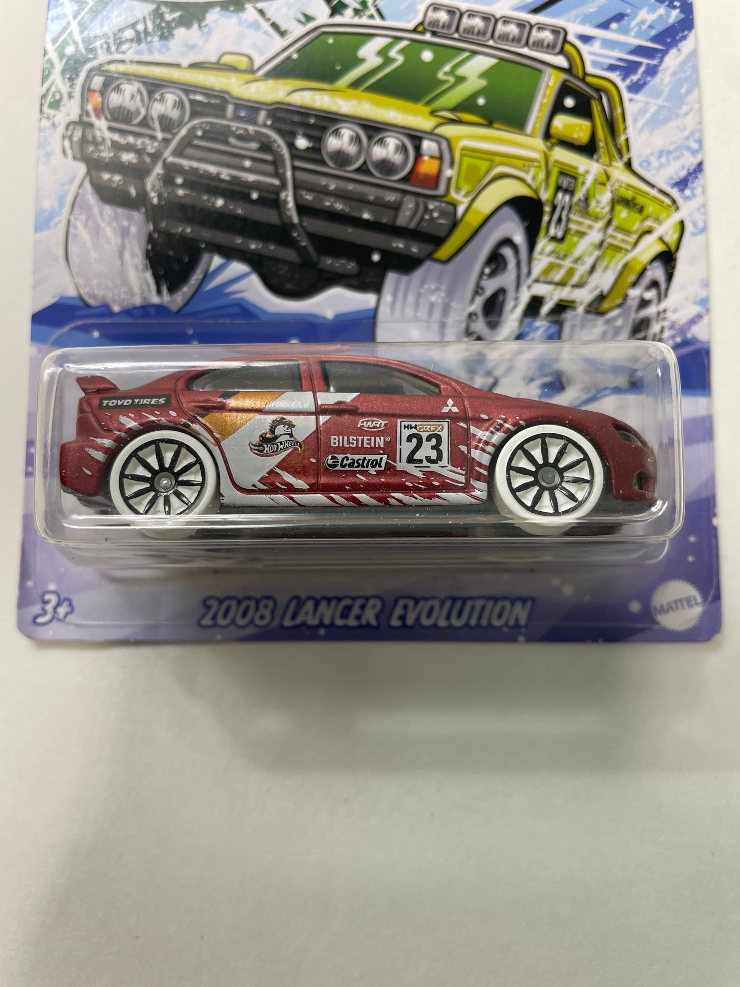 Hot Wheels 1/64 2008 Mitsubishi Lancer Evolution Red - Damaged Box