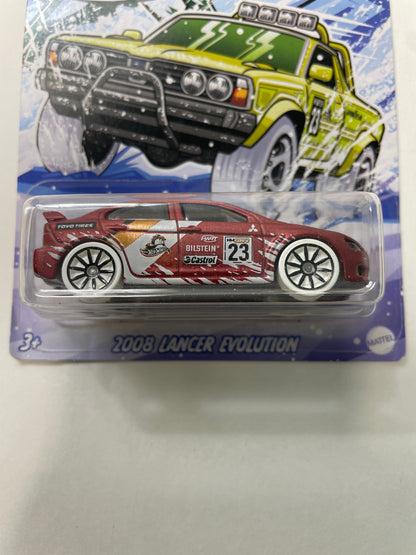 Hot Wheels 1/64 2008 Mitsubishi Lancer Evolution Red - Damaged Box