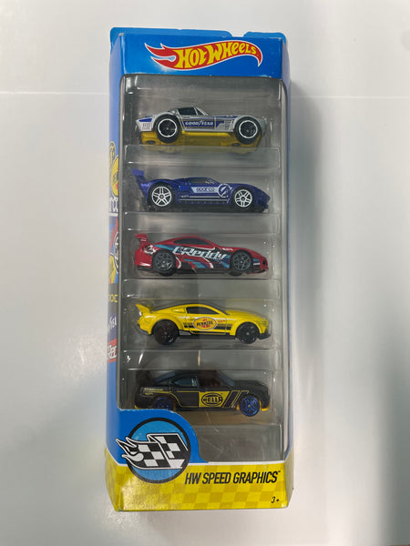 Hot Wheels 1/64 5 Pack HW Speed Graphics