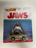 Hot Wheels 1/64 Entertainment Jaws ‘75 Chevy Blazer Custom Beige - Damaged Card