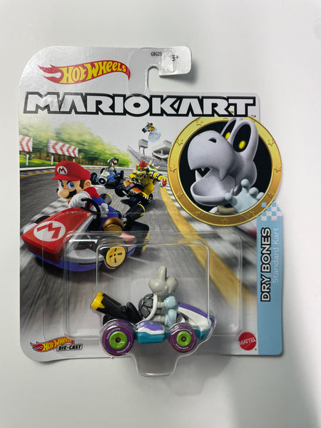 Hot Wheels 1/64 Mario Kart Dry Bones w/ Standard Kart