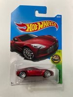 Hot Wheels 1/64 Aston Martin One-77 Red - Damaged Card