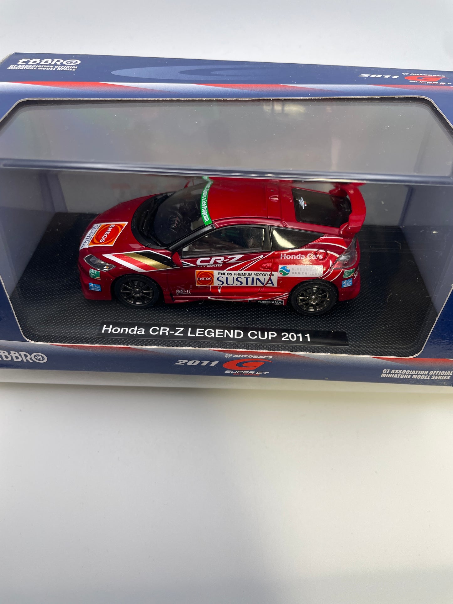 Ebbro 1/43 Honda CR-Z Legend Cup 2011 Red