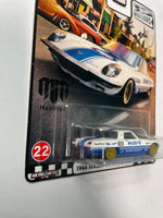 Hot Wheels 1/64 Boulevard 1968 Mazda Cosmo Sport White & Blue - Damaged Card