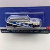 Hot Wheels 1/64 Pop Culture Speed Graphics Toyo Tires ‘69 Nissan Skyline Van White & Blue
