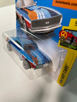 *Treasure Hunt* Hot Wheels 1/64 ‘67 Camaro Short Card Blue