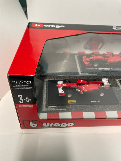 Burago 1/43 Ferrari Formula 1 Racing Set