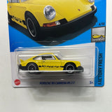 *Japan Card* Hot Wheels 1/64 Porsche 911 Carrera RS 2.7 Yellow