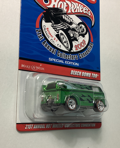 Hot Wheels 1/64 21st Annual Collector Convention Volkwagen Beach Bomb Too Green