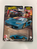 Hot Wheels 1/64 Boulevard Mix V Lamborghini Countach LPI 800-4 Blue - Damaged Card