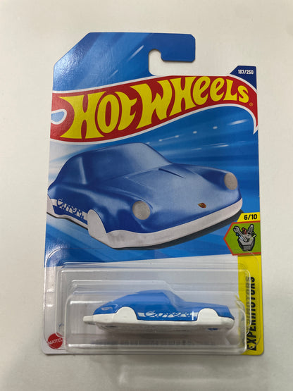 Hot Wheels 1/64 Porsche 911 Carrera Clip/ À Attache Blue & White