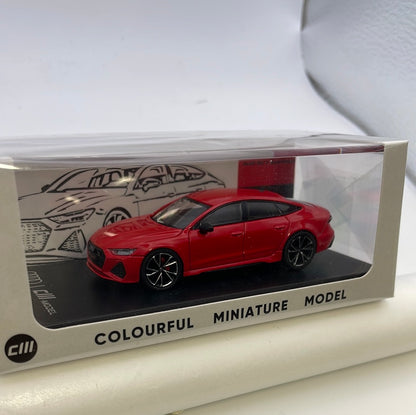 CM Model 1/64 Audi RS 7 Sportback Red