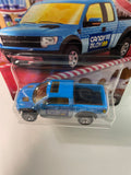 Matchbox 1/64 Candy Blox 2010 Ford F150 SVT Raptor Blue