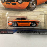 Hot Wheels 1/64 Fast & Furious Alfa Romeo Giulia Sprint GTA Orange - Damaged Box