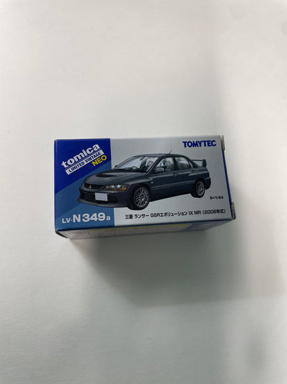 Tomica Limited Vintage Neo 1/64 LV-N349a Mitsubishi Lancer GSR Evolution IX MR 2006 Model Grey