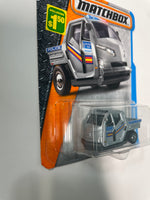 Matchbox 1/64 Meter Made Police Silver - Damaged Card