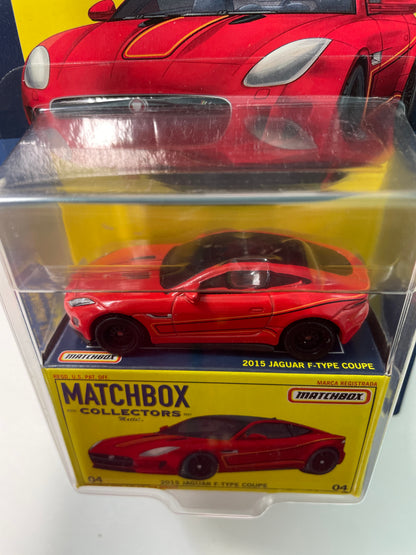 Matchbox Collectors 1/64 2015 Jaguar F-Type Coupe Red - HFL78 - Damaged Box
