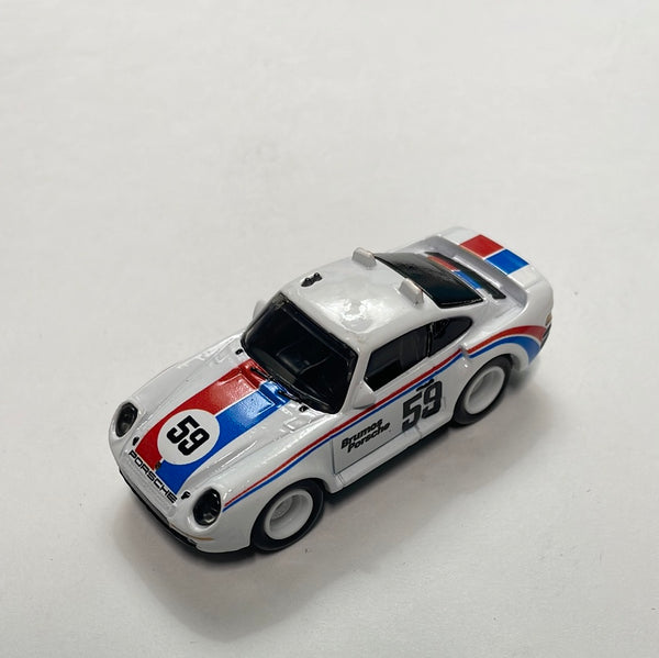 *Loose* Hot Wheels 1/64 Car Culture Team Transport Porsche 959 (1986) White