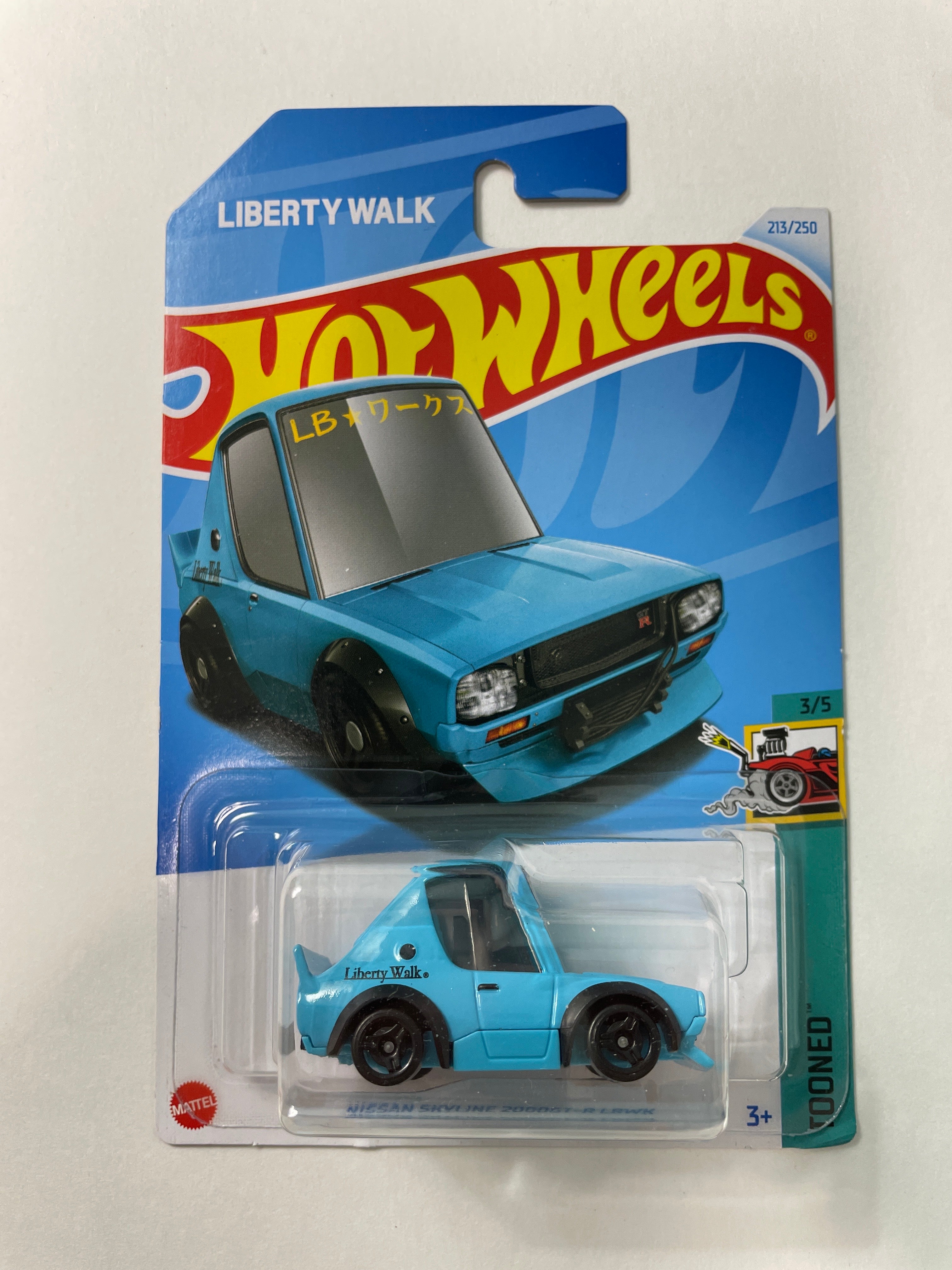 Hot Wheels 1/64 Nissan Skyline 2000GT-R LBWK Tooned Blue - Damaged Car ...