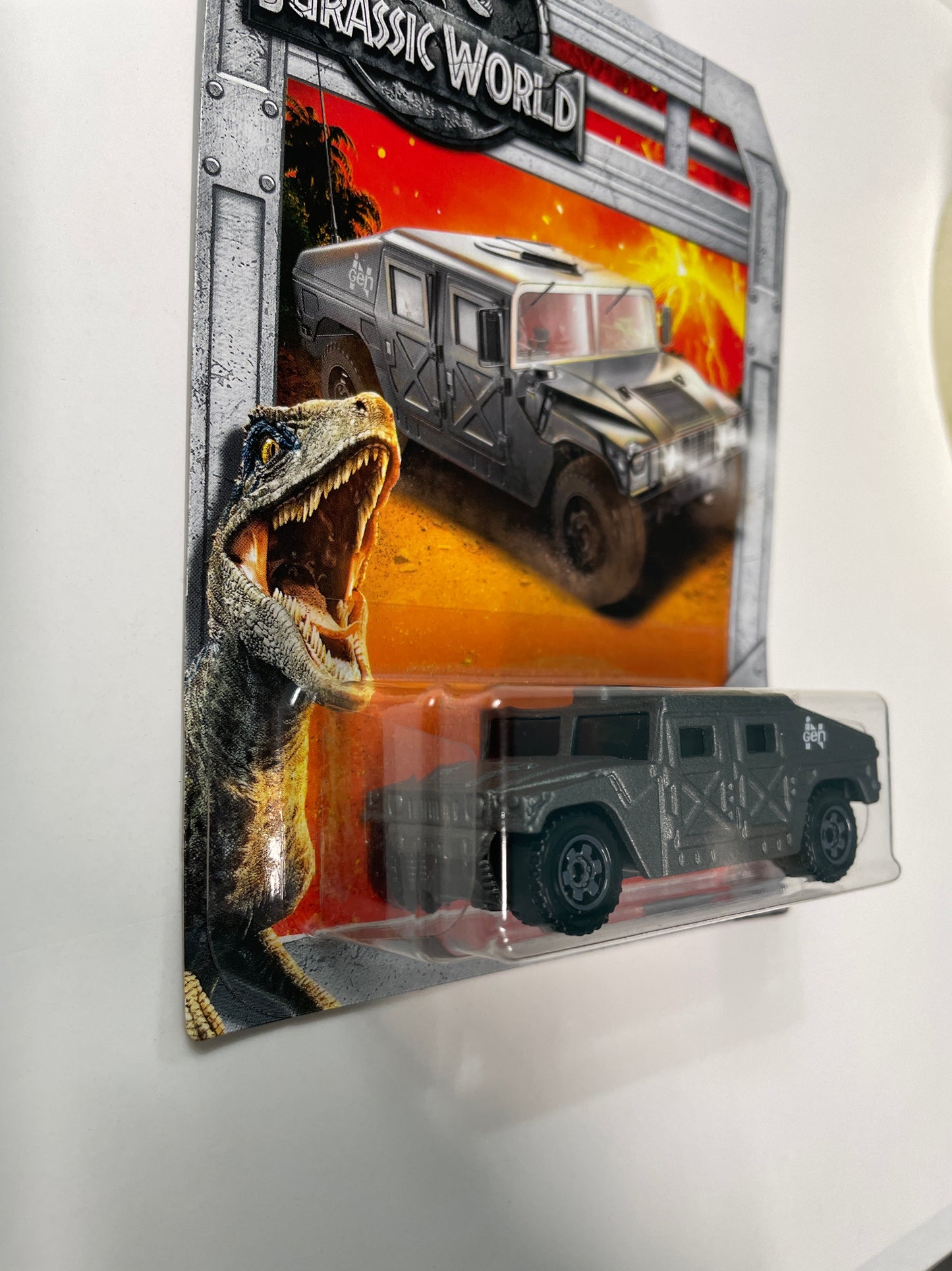 Matchbox 1/64 Jurassic World Ingen Humvee Grey