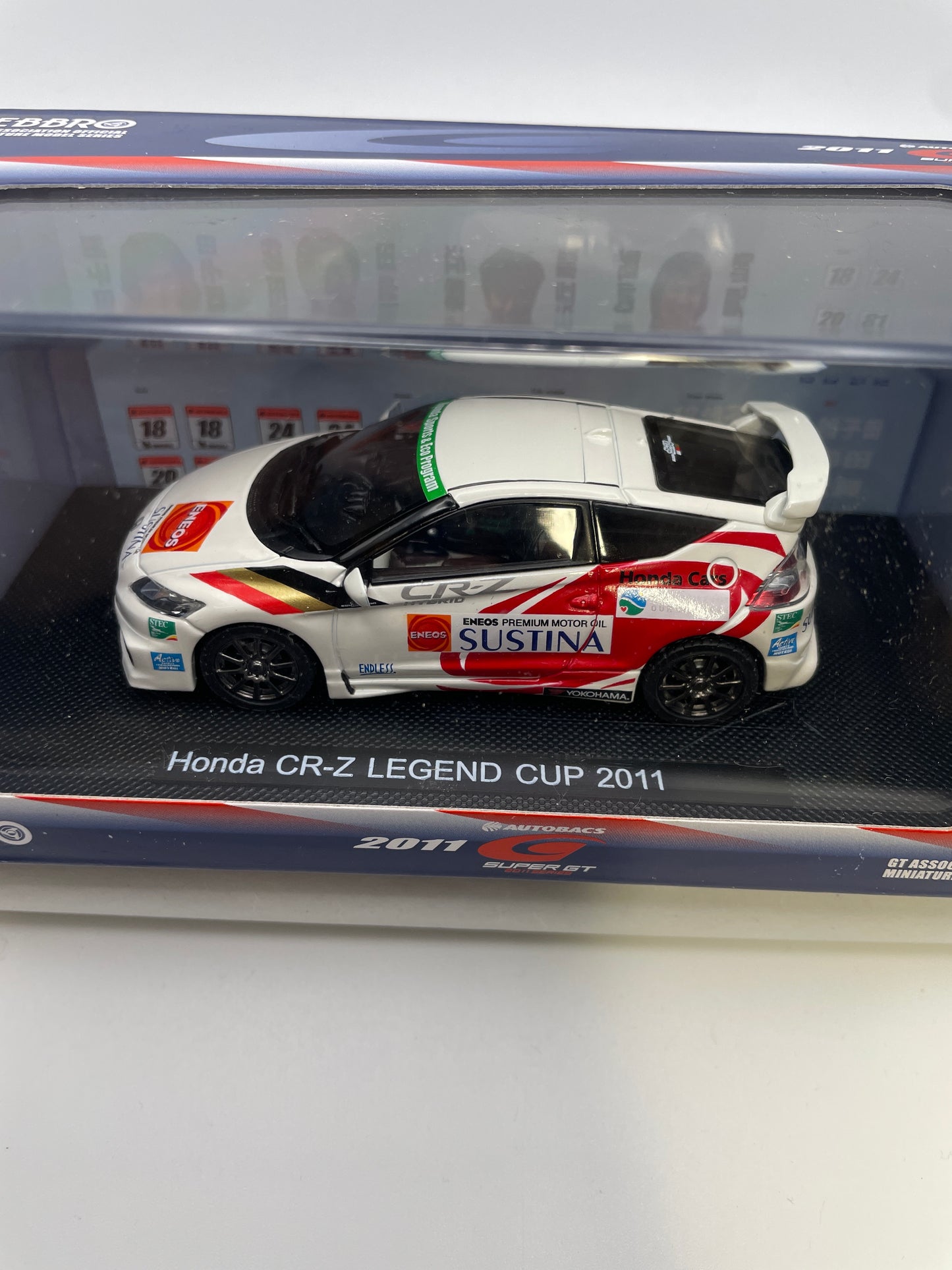 Ebbro 1/43 Honda CR-Z Legend Cup 2011 White & Red