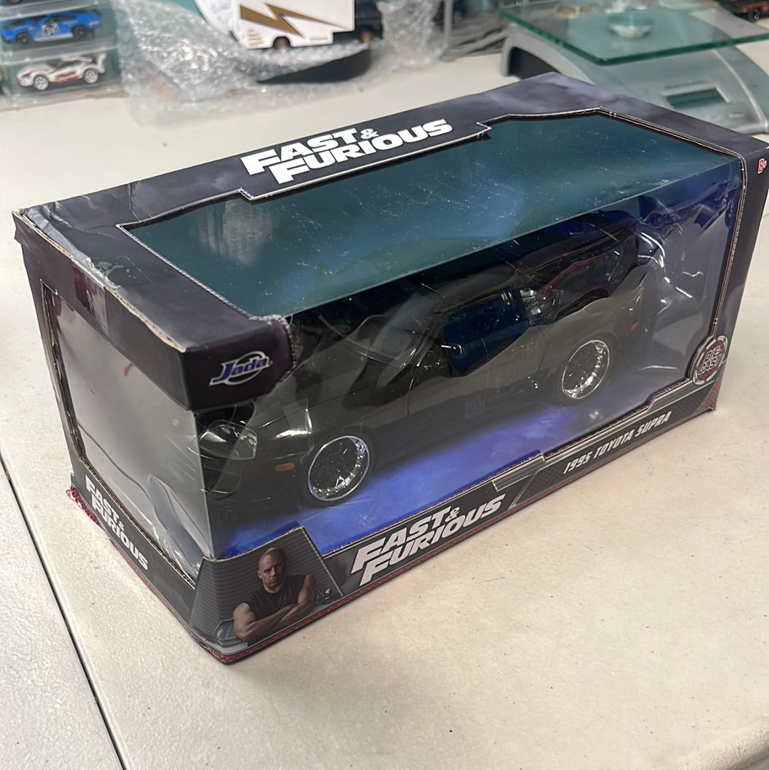 1/24 Jada 1995 Toyota Supra Black Fast and Furious (Fast 5) - Damaged Box