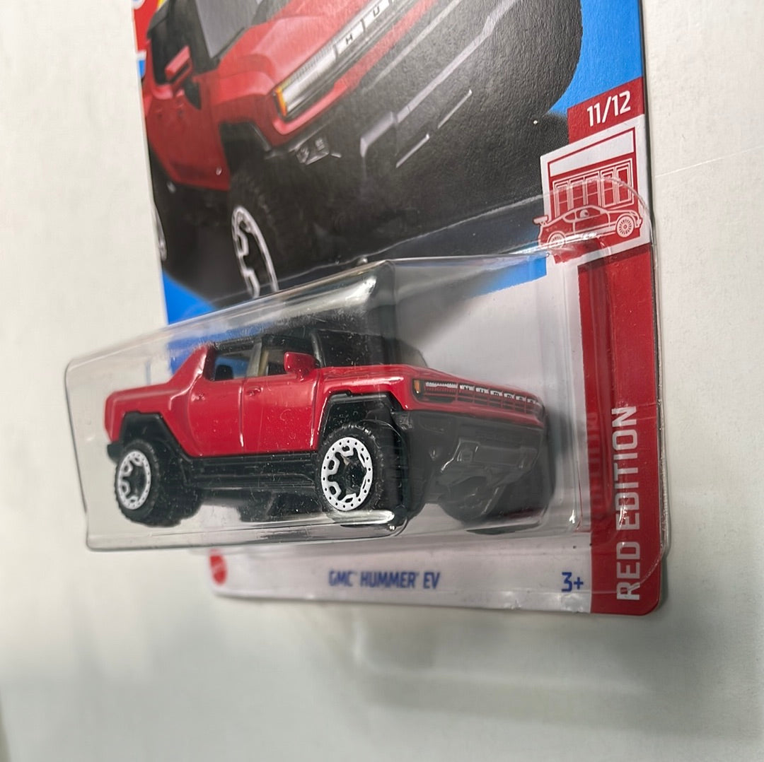 Hot Wheels 1/64 Target Red GMC Hummer EV Red - Damaged Card