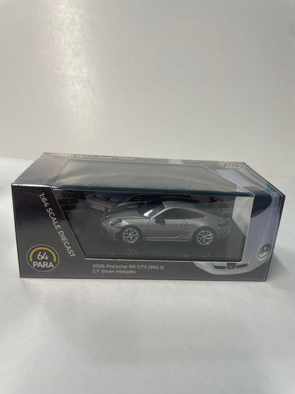 Para64 1/64 2025 Porsche 911 GT3 (992.2) GT Silver Metallic