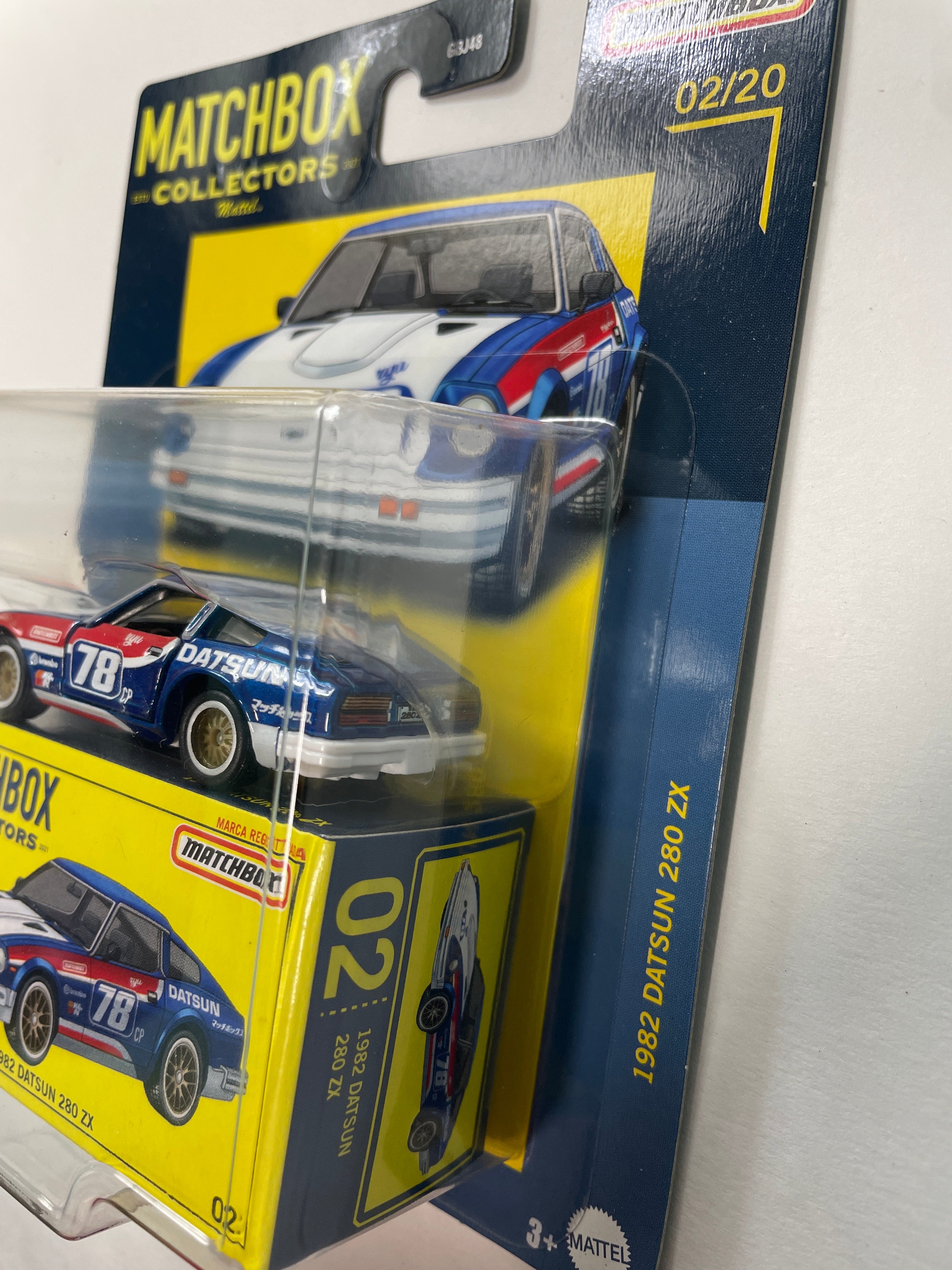 Matchbox Collectors 1/64 1982 Datsun 280 ZX Blue - HFL76 - Damaged
